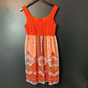 V Cristina Sundress Orange Size L